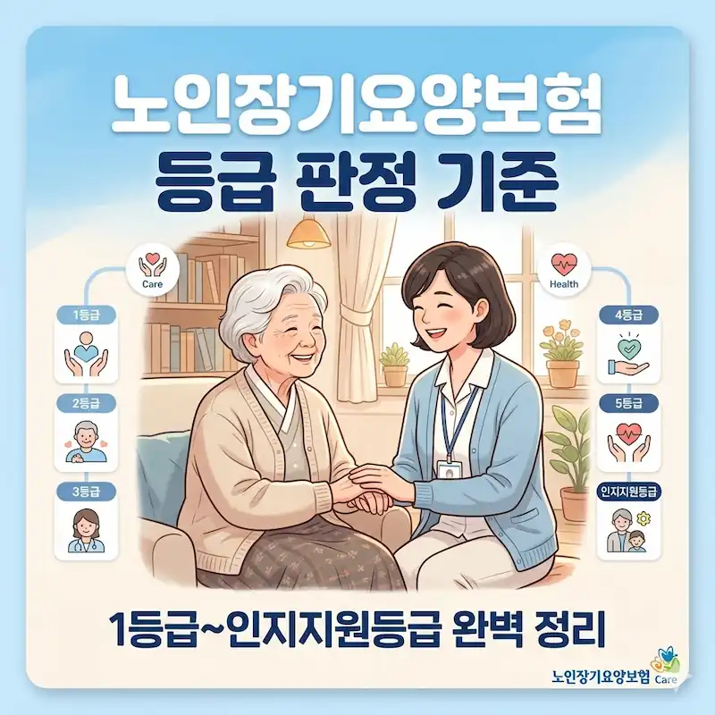 노인장기요양보험 등급 판정 기준 1등급부터 인지지원등급까지 안내 썸네일